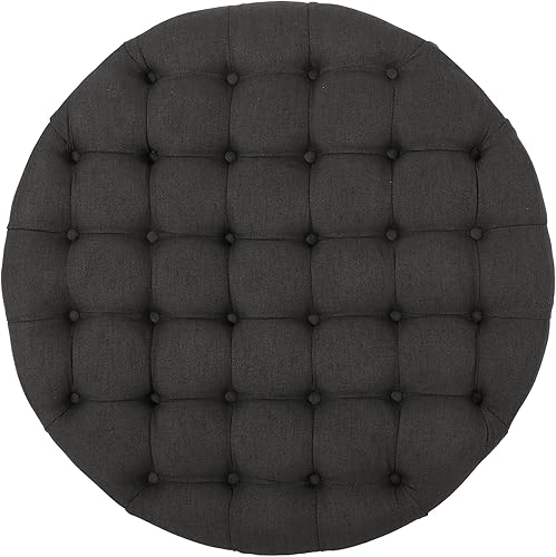 Miniatura 7 de Christopher Knight Home Otomana Cimarron, gris oscuro + marrón oscuro