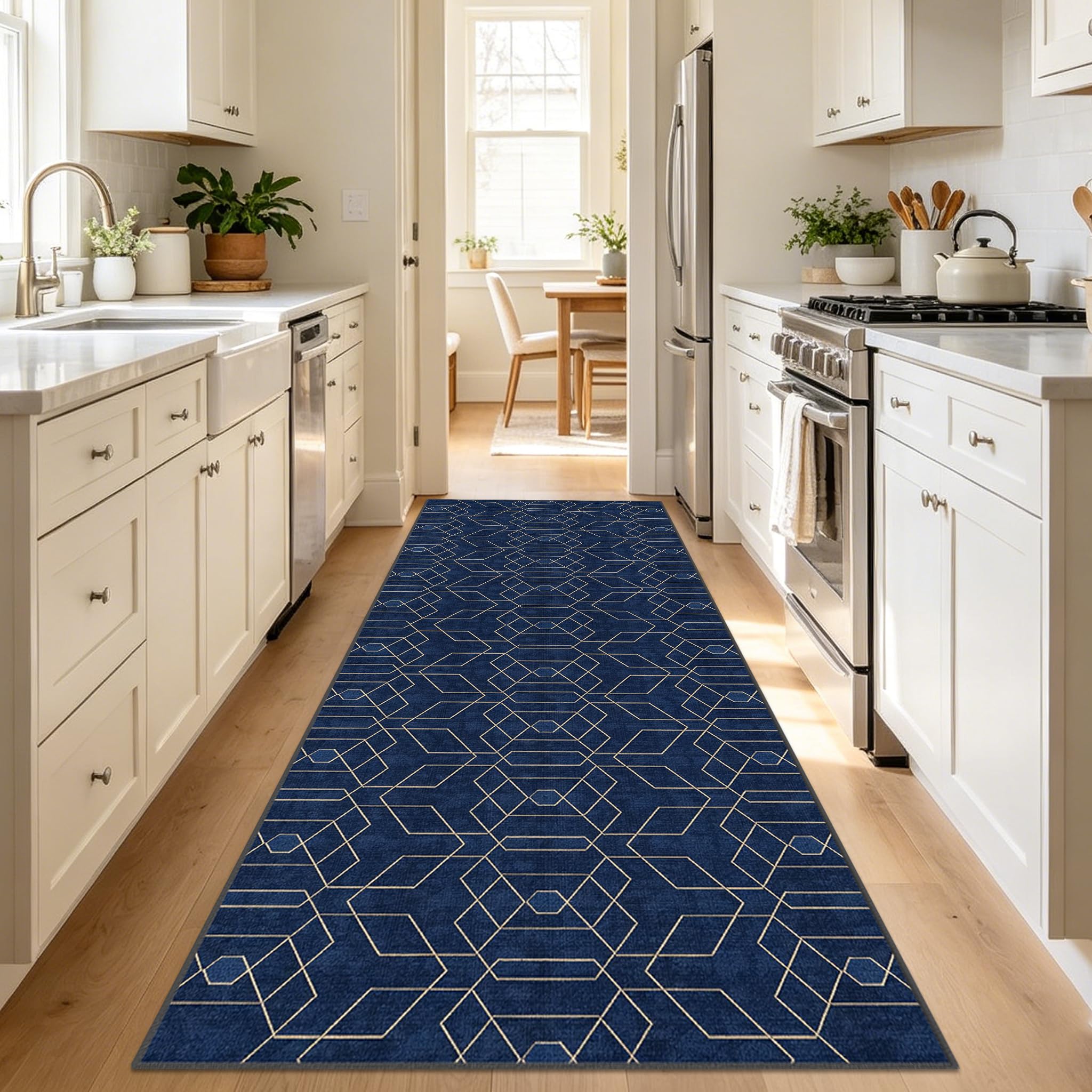Alfombra pasillo larga antideslizante lavable de 110x200 cm