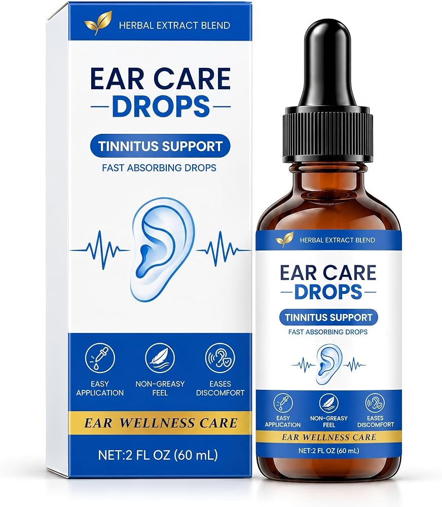 Tinnitus Relief Ear Drops for Ringing, Natural Herbal Formula, 2 Fl Oz — 사진 1