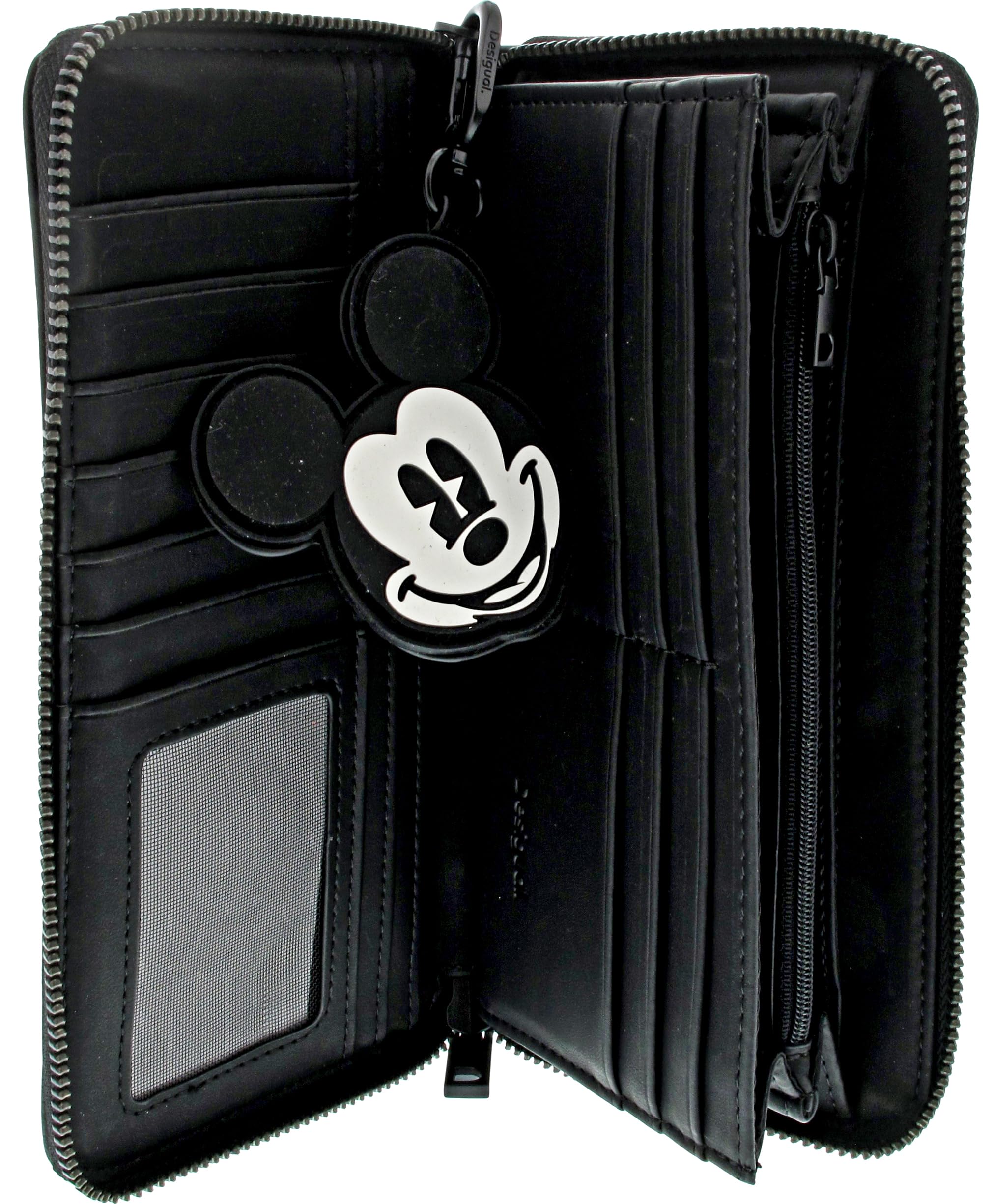 Desigual Monedero All Mickey Fiona Wallet Black Negro