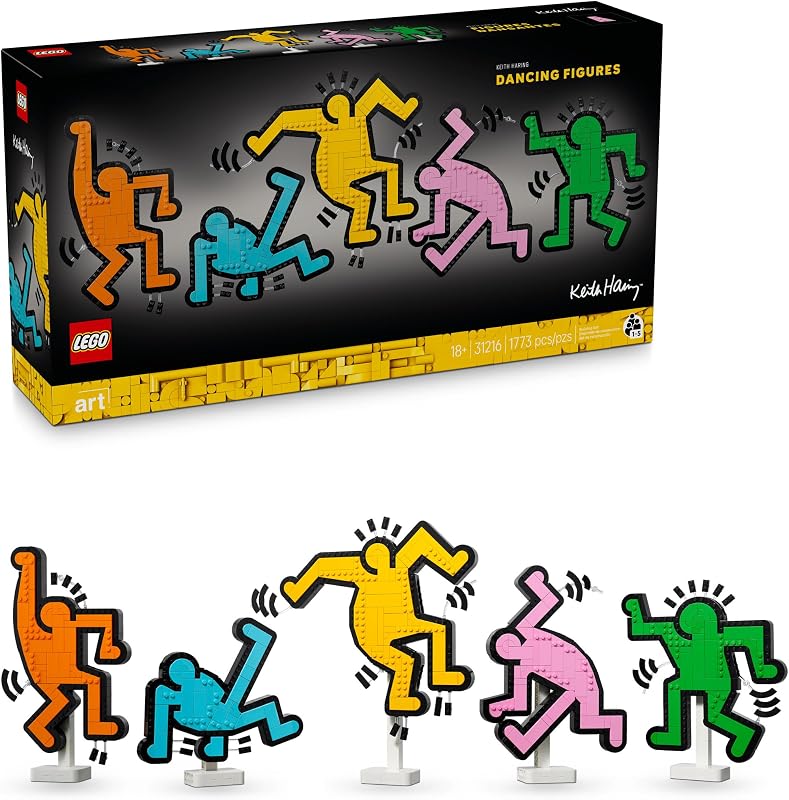 Art Keith Haring - Figuras danzantes - Juego de construcción de decoración del hogar para adultos - Decoración artística de pared - Idea de regalo para hombres y mujeres que disfrutan de las artes y manualidades - 31216