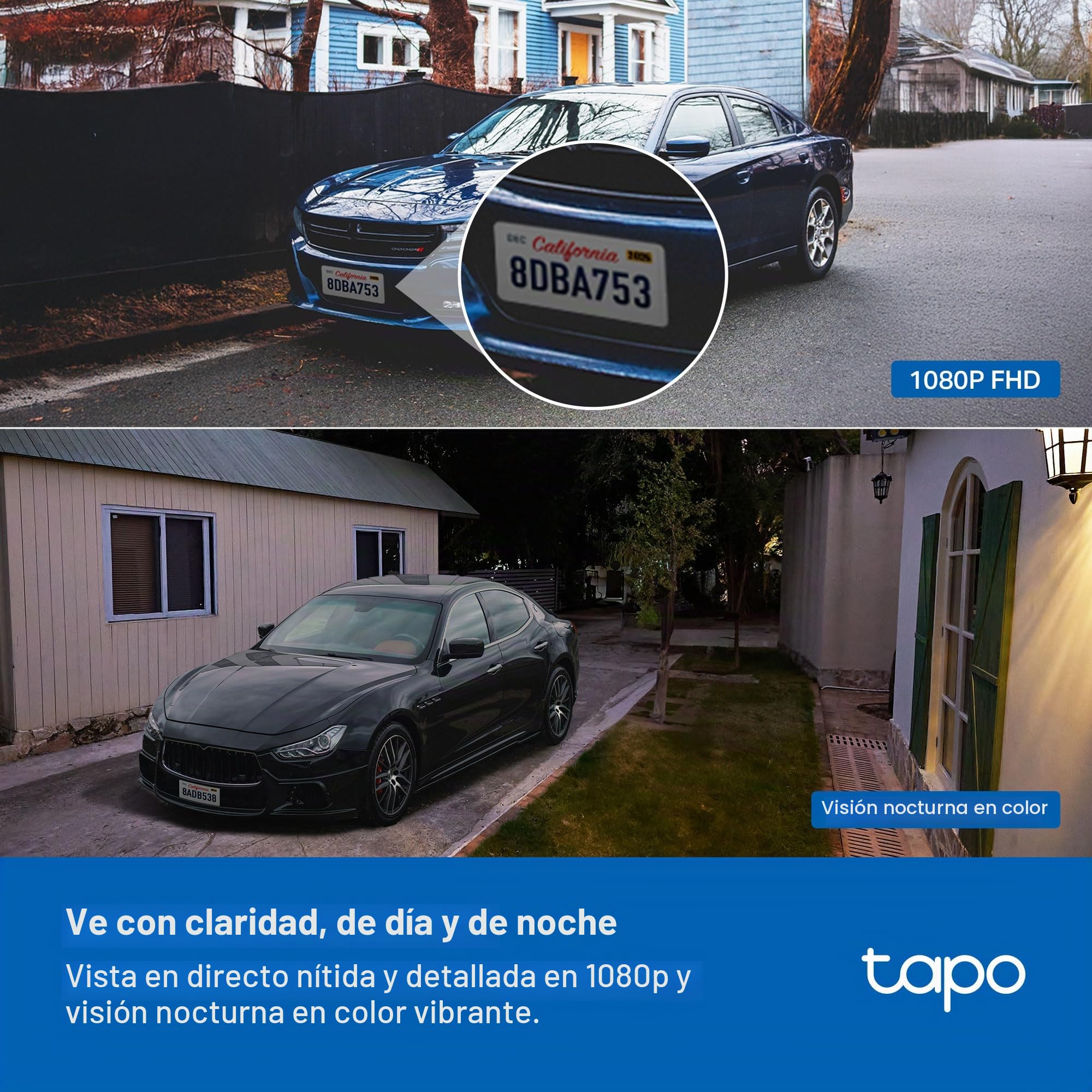 Tapo TP-Link C400 Kit - Cámara de batería para Exteriores con Base de Panel Solar, inalámbrica, 1080P, detección Gratuita de Personas/vehículos, Almacenamiento SD/Nube, visión Nocturna a Color, no