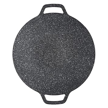 Cooking Grill Pan, Coating Surface Barbecue Grill Plate for Hiking (38cm)