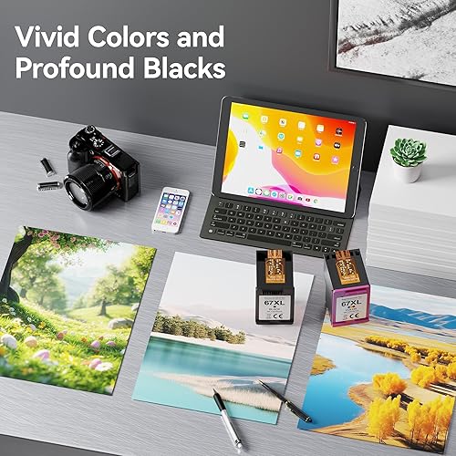 Miniatura 4 de Cartucho de tinta 67XL para HP Ink 67 HP 67XL para HP DeskJet 2755e 2700 2700e 2723e 2734e 2755e 2755 4155e 4155 Envy 6000 6055e 6055 6400 6455e