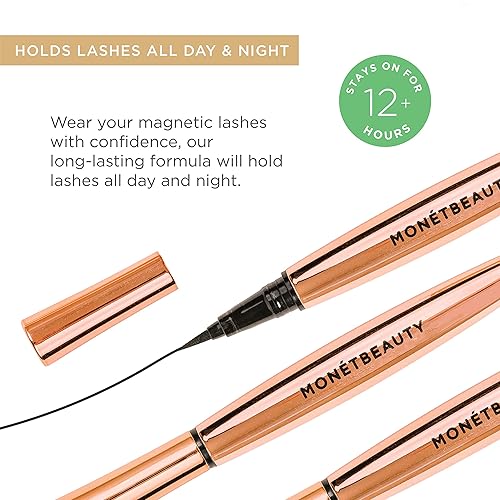 Miniatura 5 de MonétBeauty Lápiz de ojos magnético ultra preciso a prueba de manchas y duración durante todo el día 02fl oz