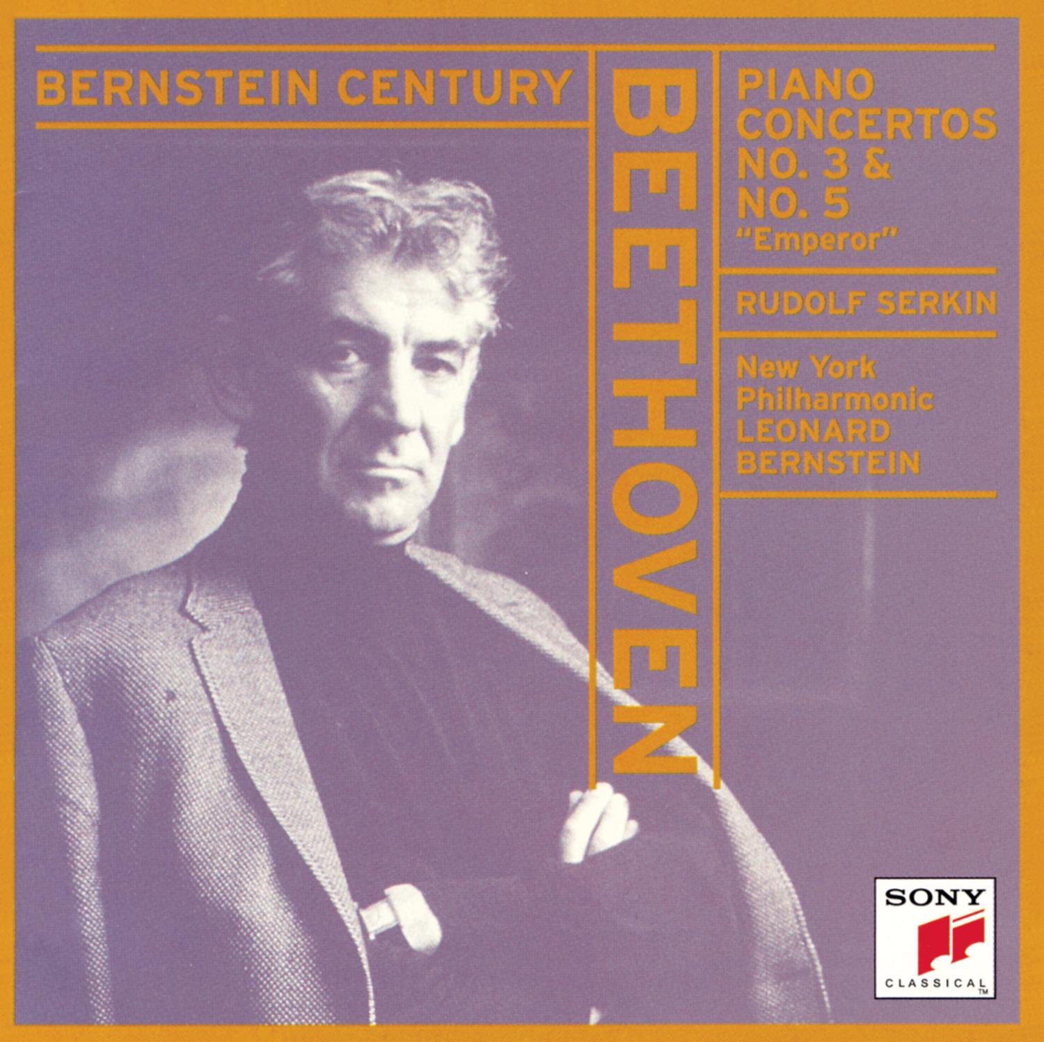 Piano Concertos 3 & 5 [Audio CD] Beethoven; Serkin; Bernstein and Nyp