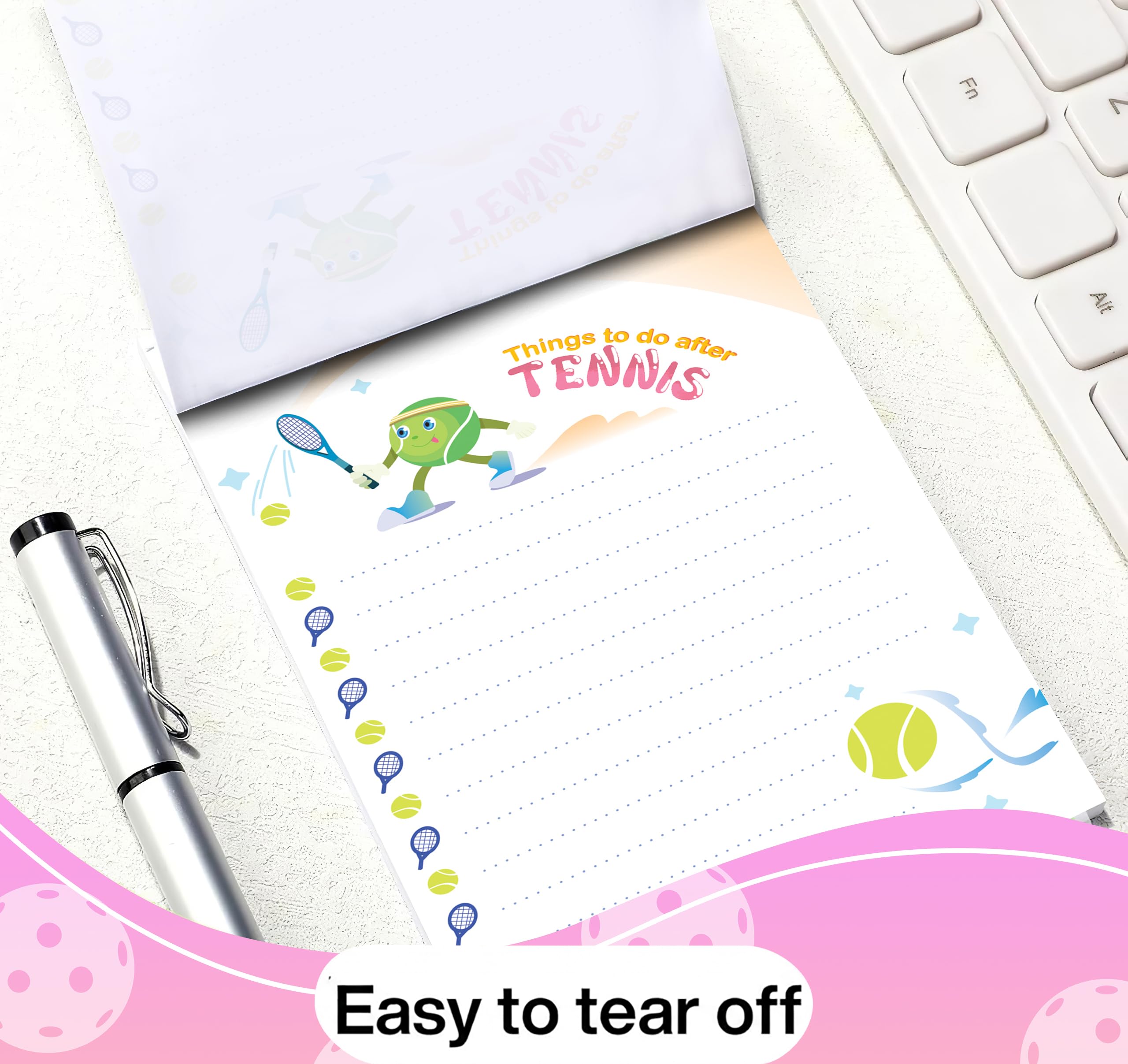 3pcs -150 pages Funny Tennis-Memo Notepads - Funny Tennis Gifts - Cute Note Pads, Mother-day Gifts Stick Anywhere – Capture Every Idea, Mothers Day