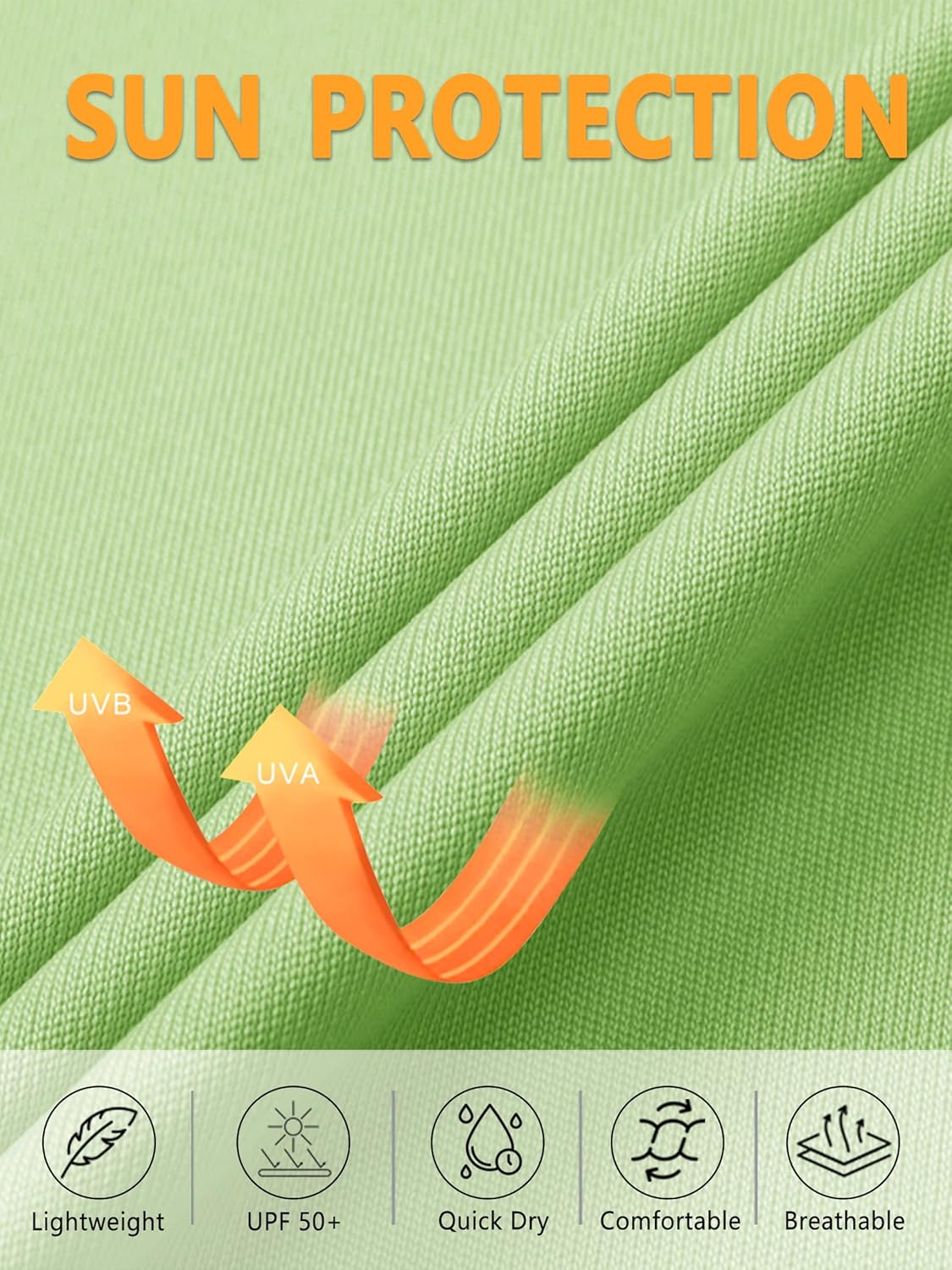 MAGCOMSEN Women's Shirts Long Sleeve 1/4 Zip UPF50+ UV Sun Protection Quick Dry Workout Hiking Athletic Shirts Rash Guard - Image 5