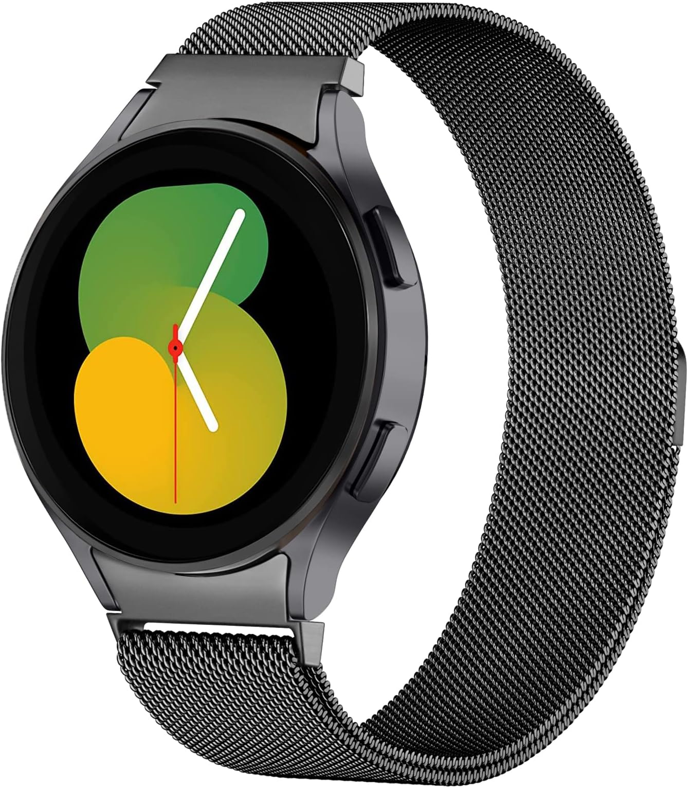 Zedoli Compatible with Samsung Galaxy Watch 5 Band 40mm 44mm / Watch 5 Pro 45mm / Samsung Galaxy Watch 4 40mm 44mm / Classic 42mm 44mm for Men Women, Stainless Steel Metal Magnetic Mesh Loop