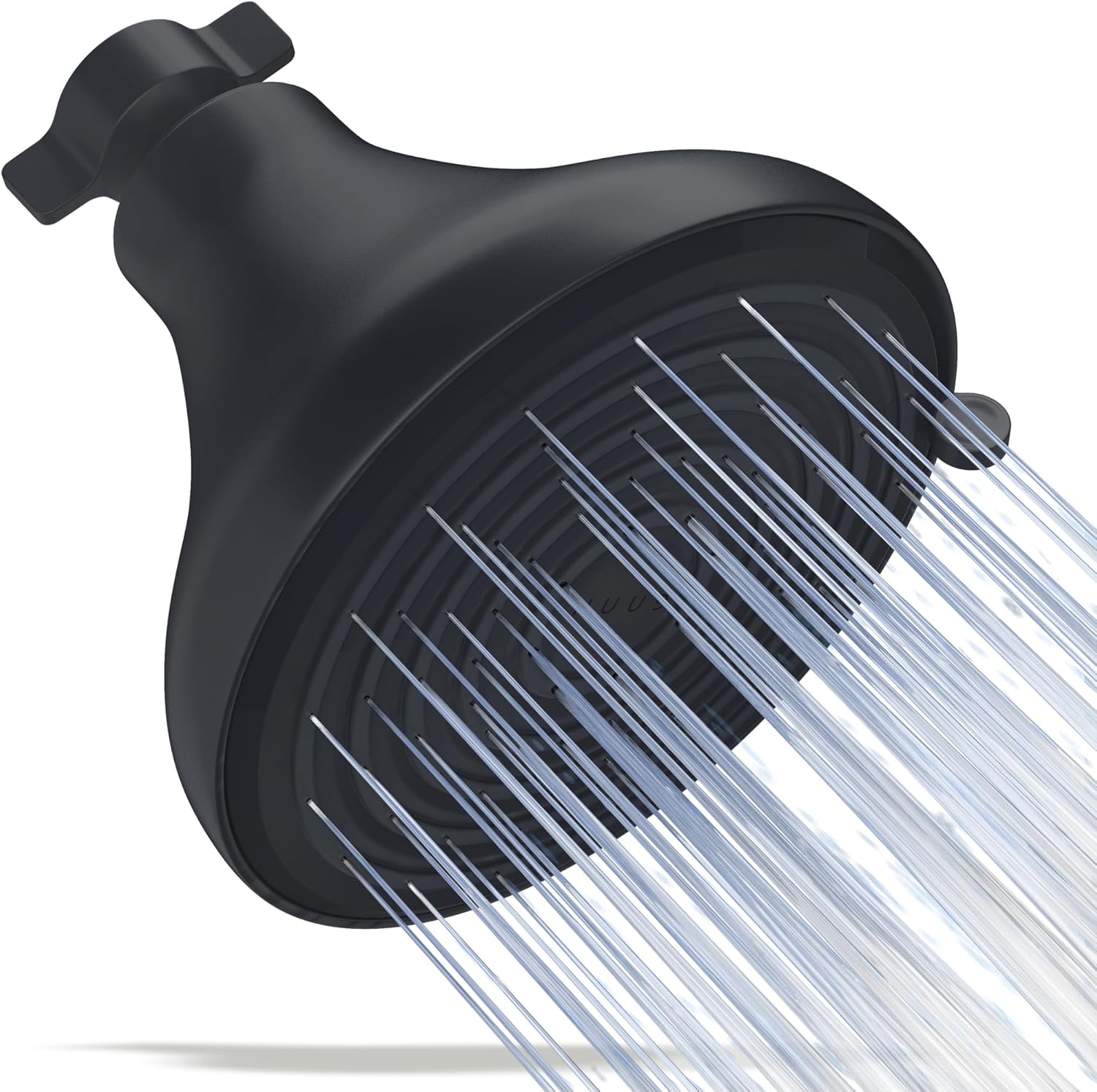 NUUD Filtered Shower Head - Removes Chlorine, Heavy Metals & Contaminants for Healthier Scalp, Skin & Hair | Protects Colored Hair & Soothes Dry Skin - High Pressure Shower Head Filter - Black