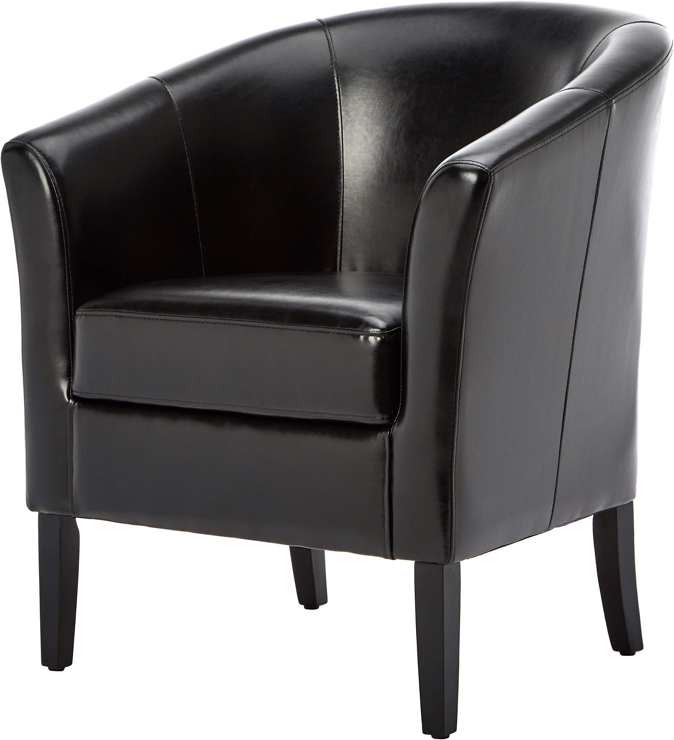 FIRST HILL FHW Simon Club Chair, Midnight Black