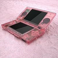 Vista 23 de eXtremeRate Carcasa completa de repuesto negra transparente para Nintendo DS Lite, funda de consola de mano personalizada con botones, lente