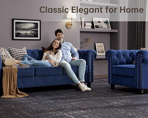 Miniatura 5 de Morden Fort - Sofás para sala de estar, juegos de muebles para sala de estar, silla, sofá y sillón, 3 piezas, tela de lino