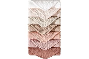 Konssy Muslin Burp Cloths for Baby Girls and Boys