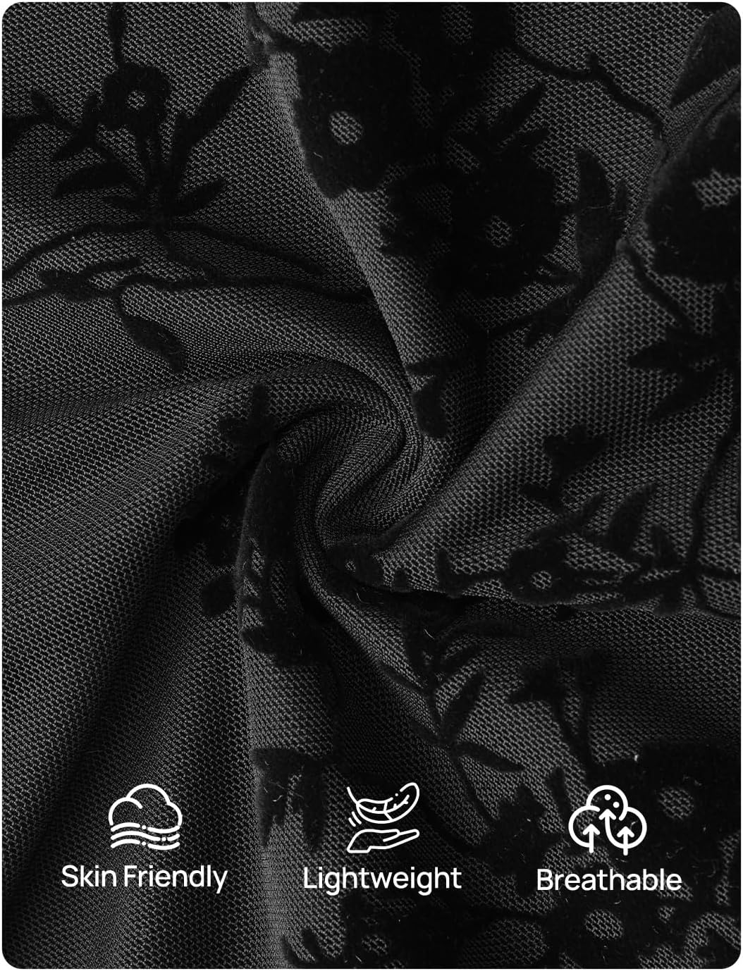 ZESICA Summer Floral Short Sleeve Tops for Womens 2026 Casual Crew Neck Going Out Mesh Shirts Fashion Clothes - Image 4