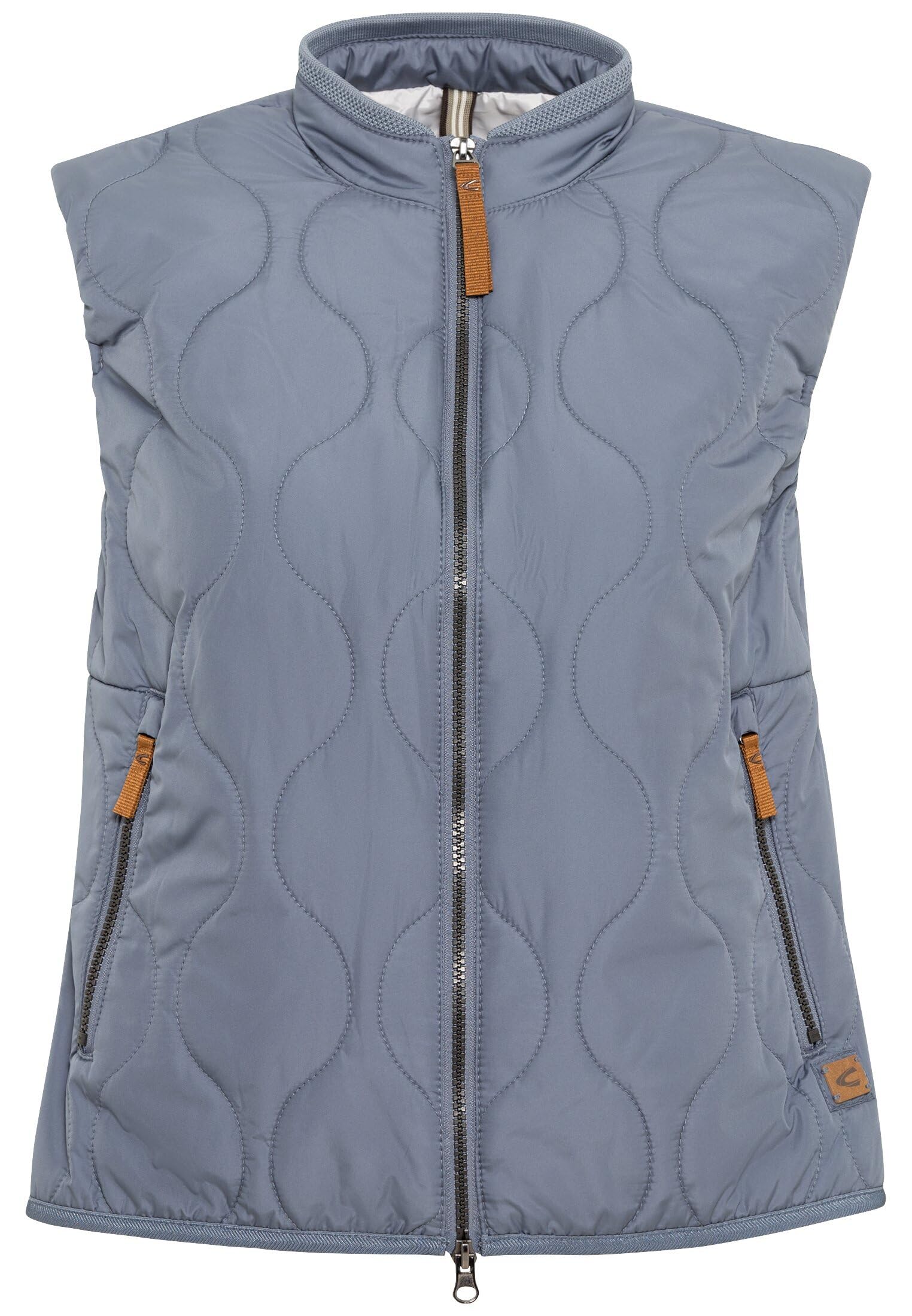camel active Damen Kurze Steppweste aus recyceltem Polyester
