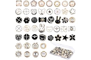 96 Sets Pearl Brooch Buttons