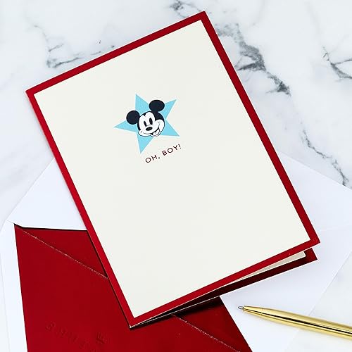 Miniatura 2 de Hallmark Signature Paper Wonder - Tarjeta de cumpleaños, tarjeta de agradecimiento, tarjeta de aliento (Mickey Mouse)