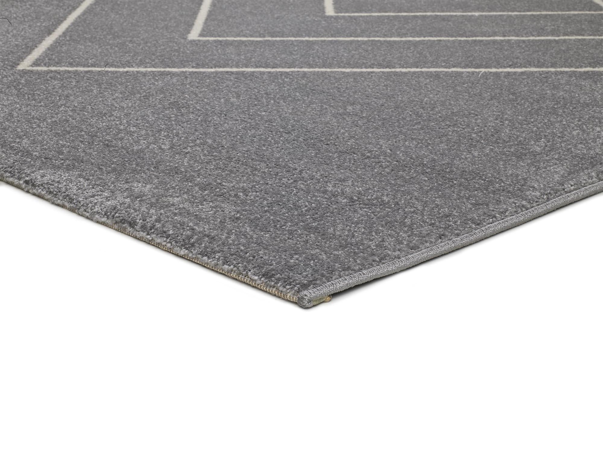 Tappeto da soggiorno modello Breda - 160 x 230 cm - Colore Argento