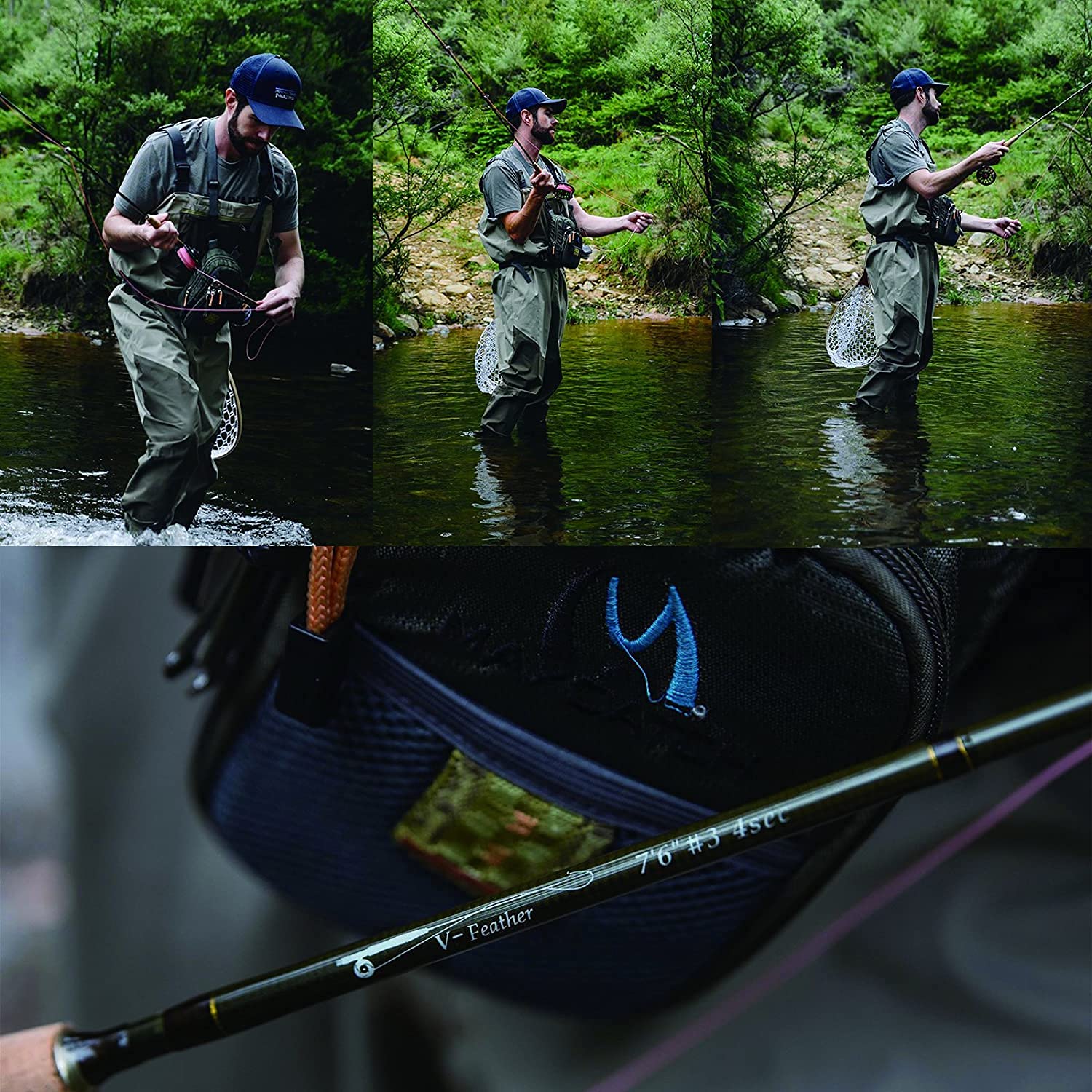 MAXIMUMCATCH Feather Fliegenruten IM10 40T Karbonblank, Fliegenfischen Rute für Bach 1/2/3wt