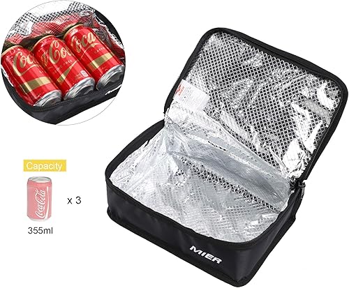Miniatura 3 de MIER Bolsa térmica portátil con aislamiento térmico mini bolsa de almuerzo