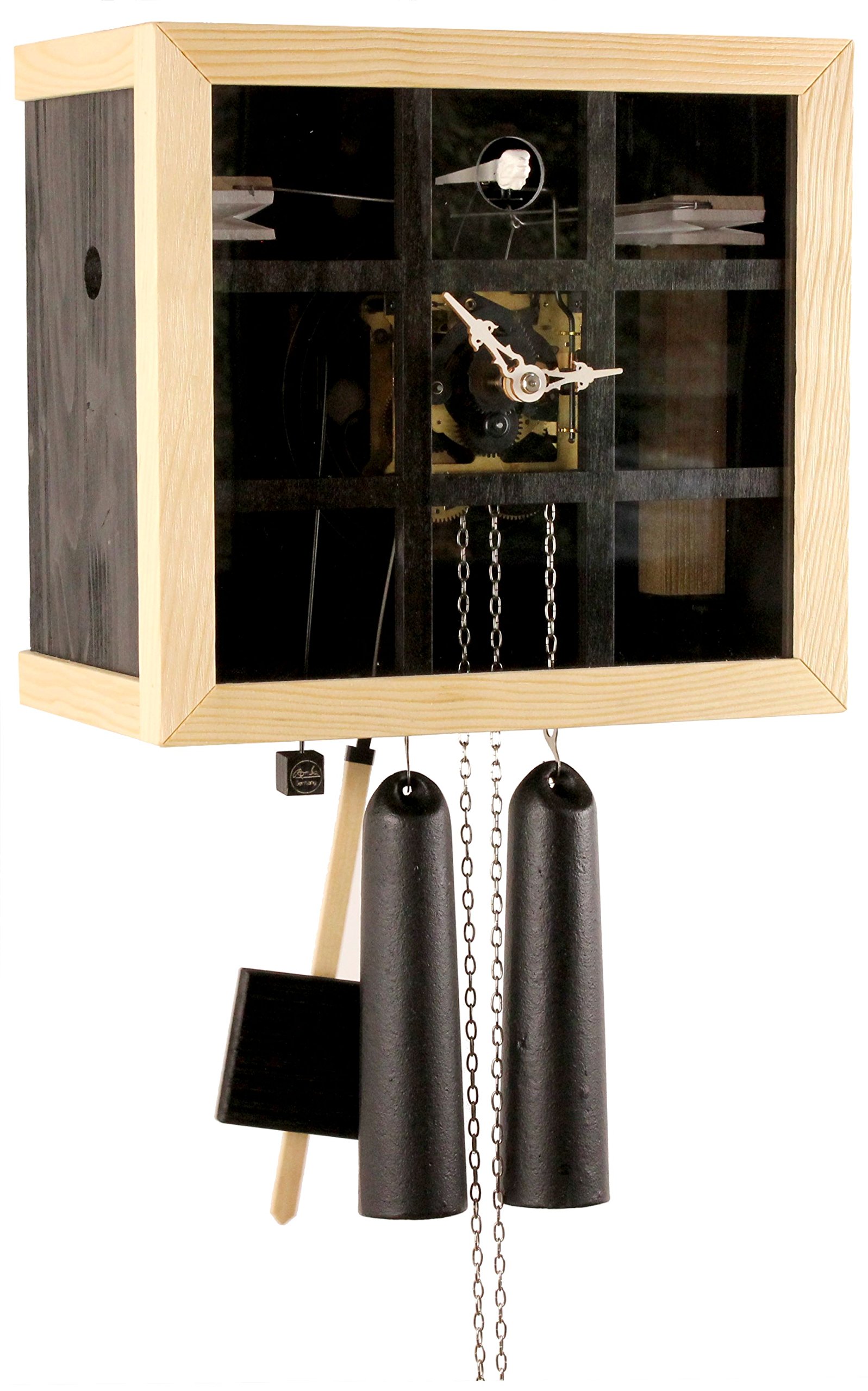 Original Schwarzwälder Kuckucksuhr - Massivholz Uhr Mit 8-Tage Laufwerk