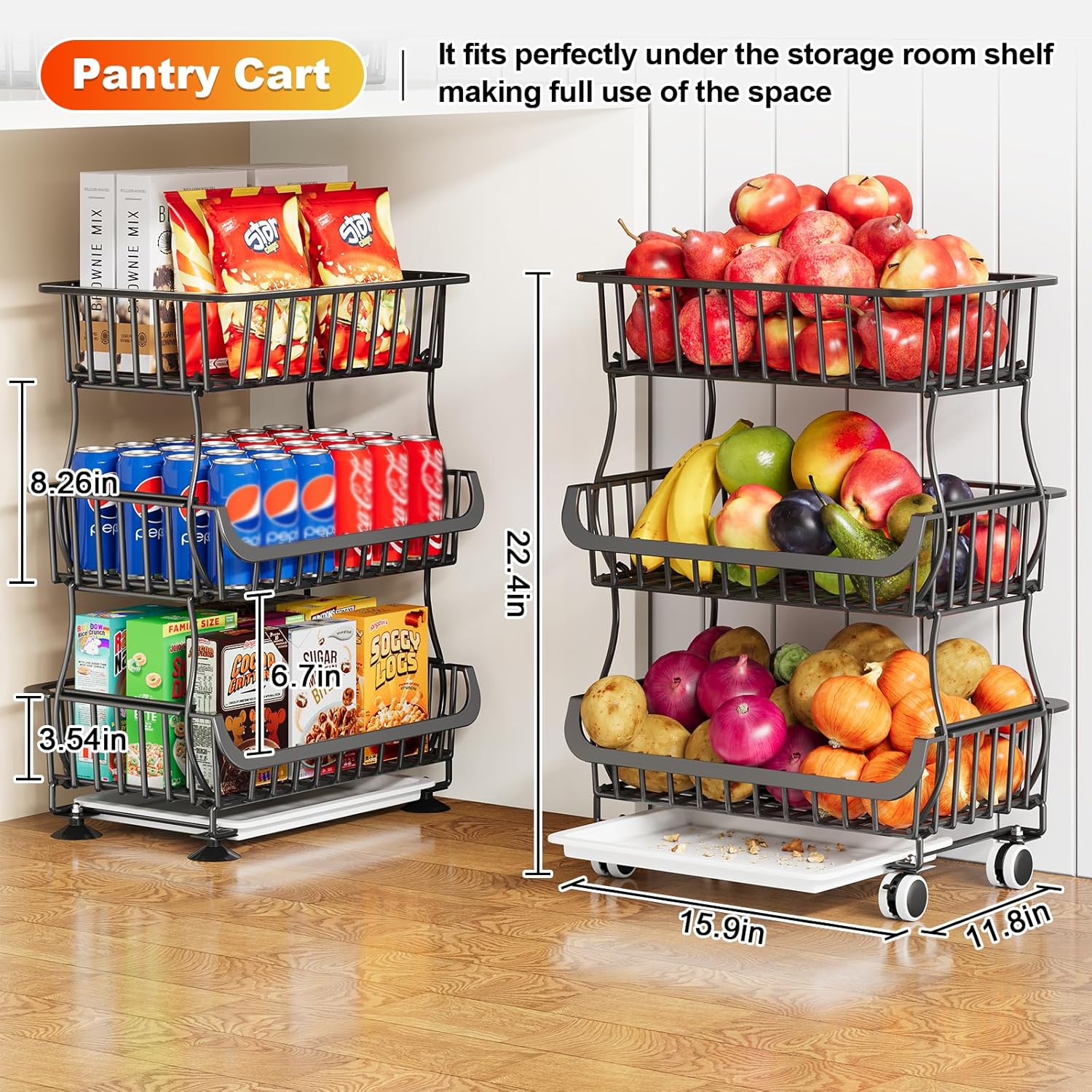 Taco Holders and Pantry Cart