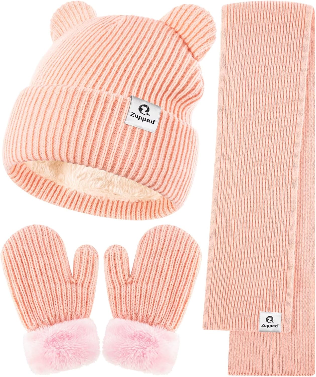 Baby Beanie Mittens Scarf Set,Toddler Infant Kids Winter Hat with Bear Ear Thermal Gloves Neck Warmer Set for Girls Boys Baby Beanie Mittens Scarf Set,Toddler Infant Kids Winter Hat with Bear Ear Thermal Gloves Neck Warmer Set for Girls Boys