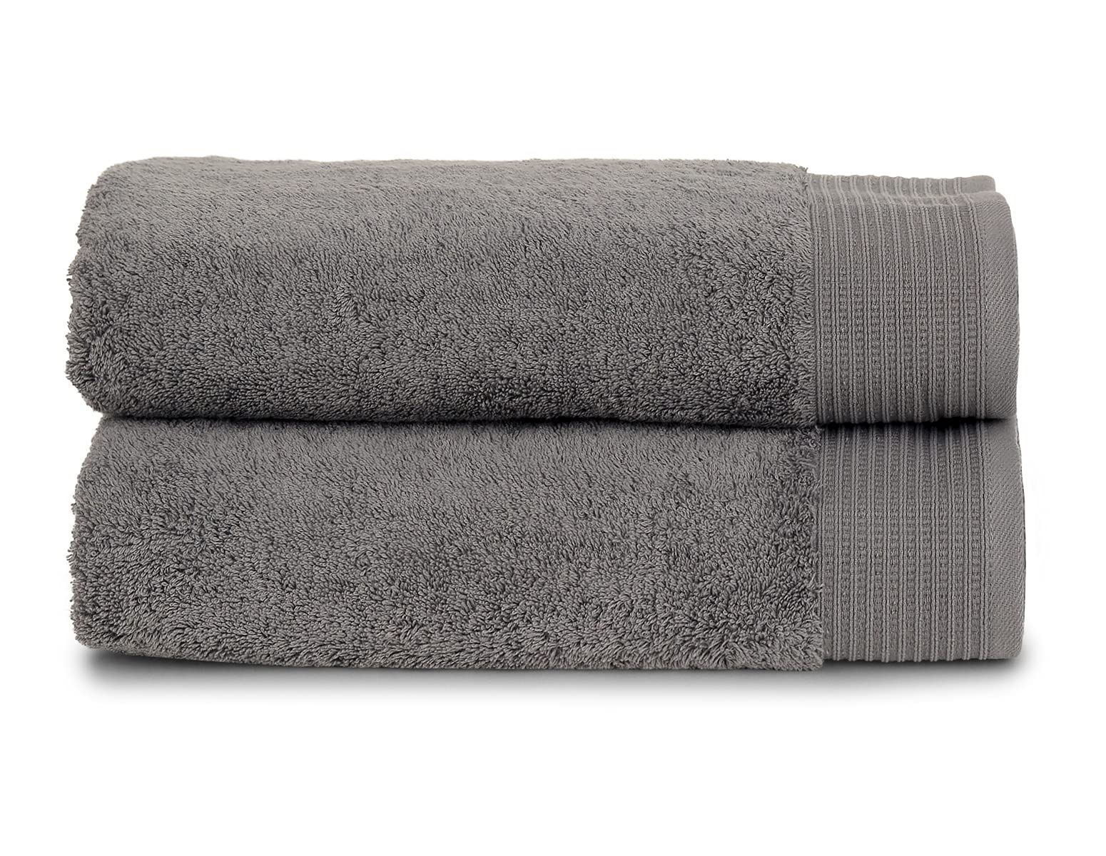 TowelSelections Organic Cotton Luxury Towels, Soft Absorbent 100% Organic Turkish Cotton, Wild Dove, 2 Bath Towels