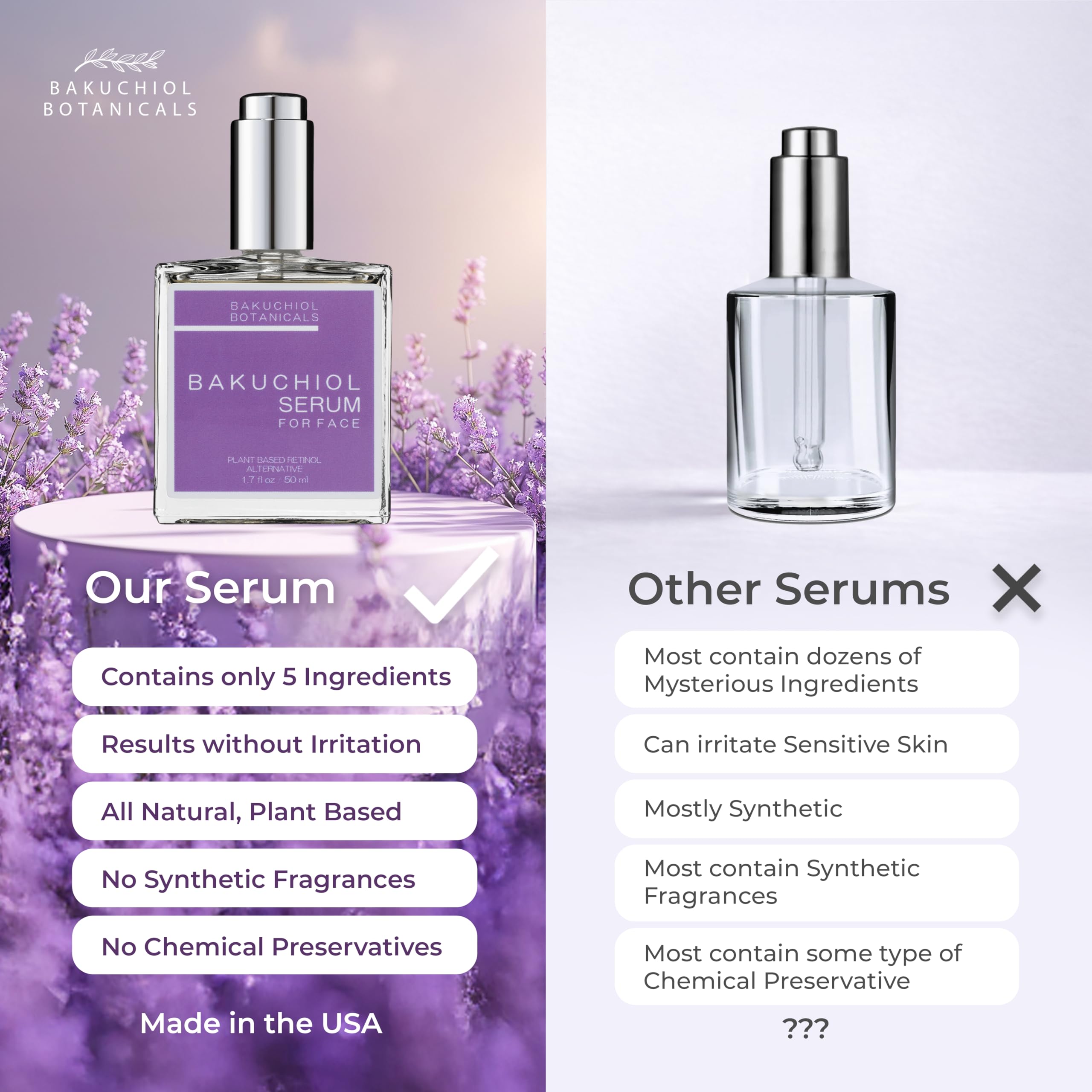 Amazon.com: Bakuchiol Botanicals Facial Serum - Natures Plant