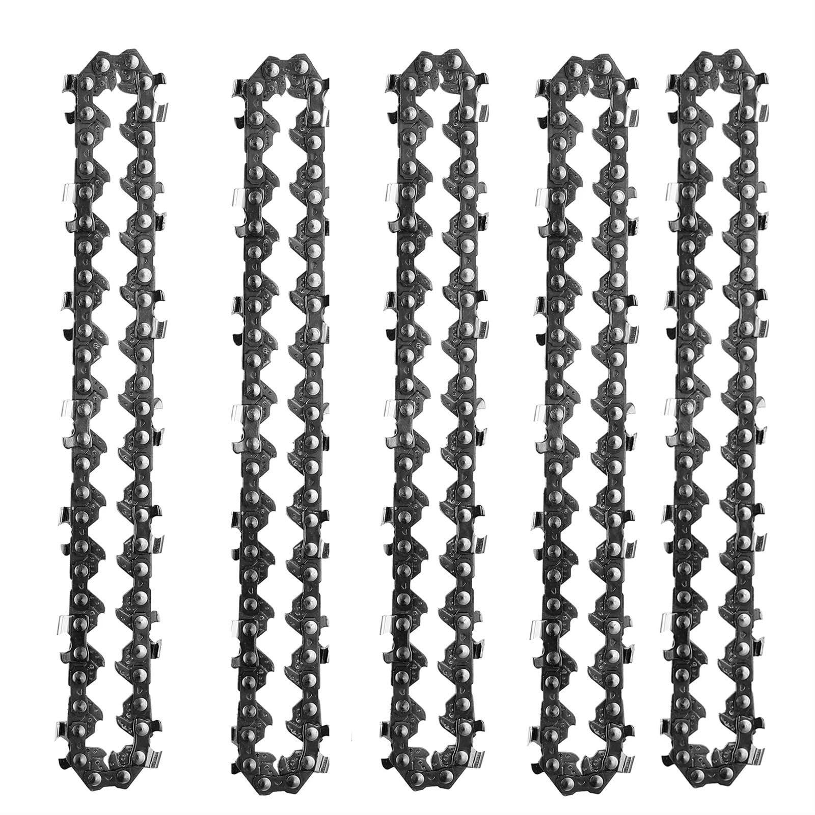 Łańcuchy zamienne, Łańcuch do piły elektrycznej, stalowy, czarny, 4/6/8 cali(8inch 5pcs)