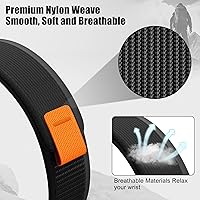 Vista 16 de ANCOOL Correa compatible con Garmin Fenix 7X/6X/5X, correas de nailon de fácil ajuste de 1.024 in para Garmin Fenix 3/5X Plus/6X Pro/Tactix Negro