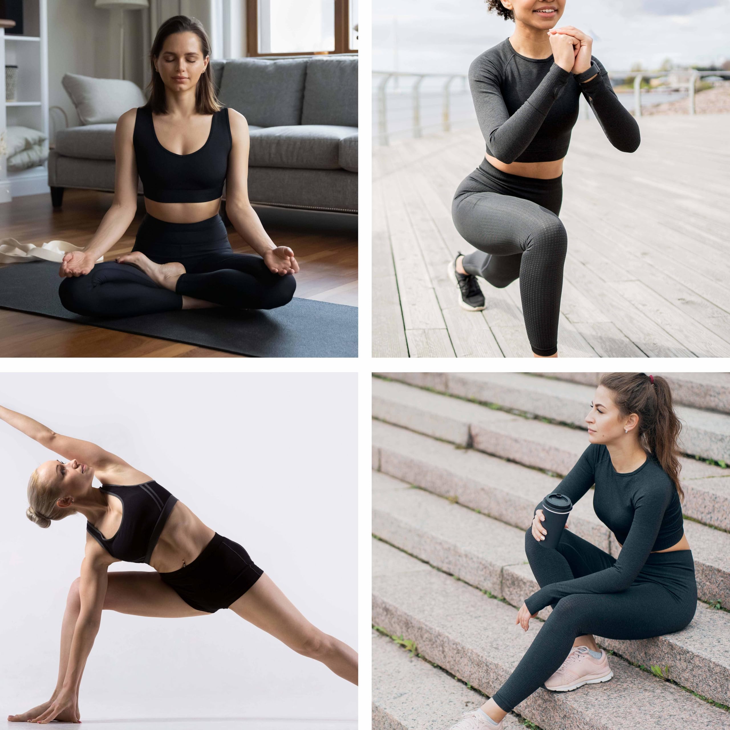 Risalti Top Palestra Donna con Fascia a Costine - Reggiseno Sportivo Donna in Microfibra, Top Yoga e Fitness Morbido e Traspirante, Reggiseno Senza Cuciture e Ferretto - Made in Italy
