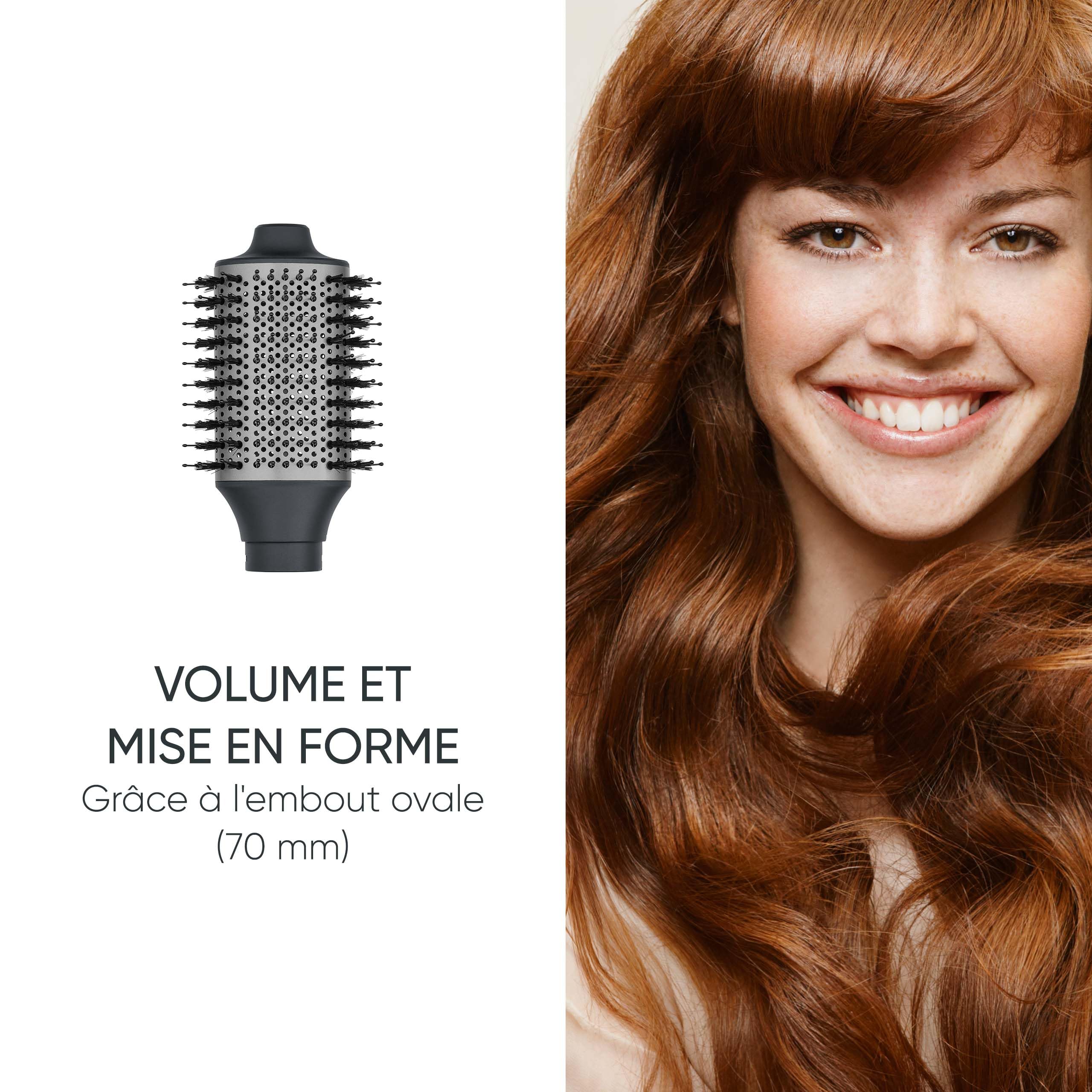 SEVERIN Brosse soufflante Multi Style 5 en 1, Brosse électrique avec 5 accessoires inclus, Sèche-cheveux, 2 brosses rondes, brosse ovale et plate, Technologie ionique, 1 500 W, Noir, WL 0684