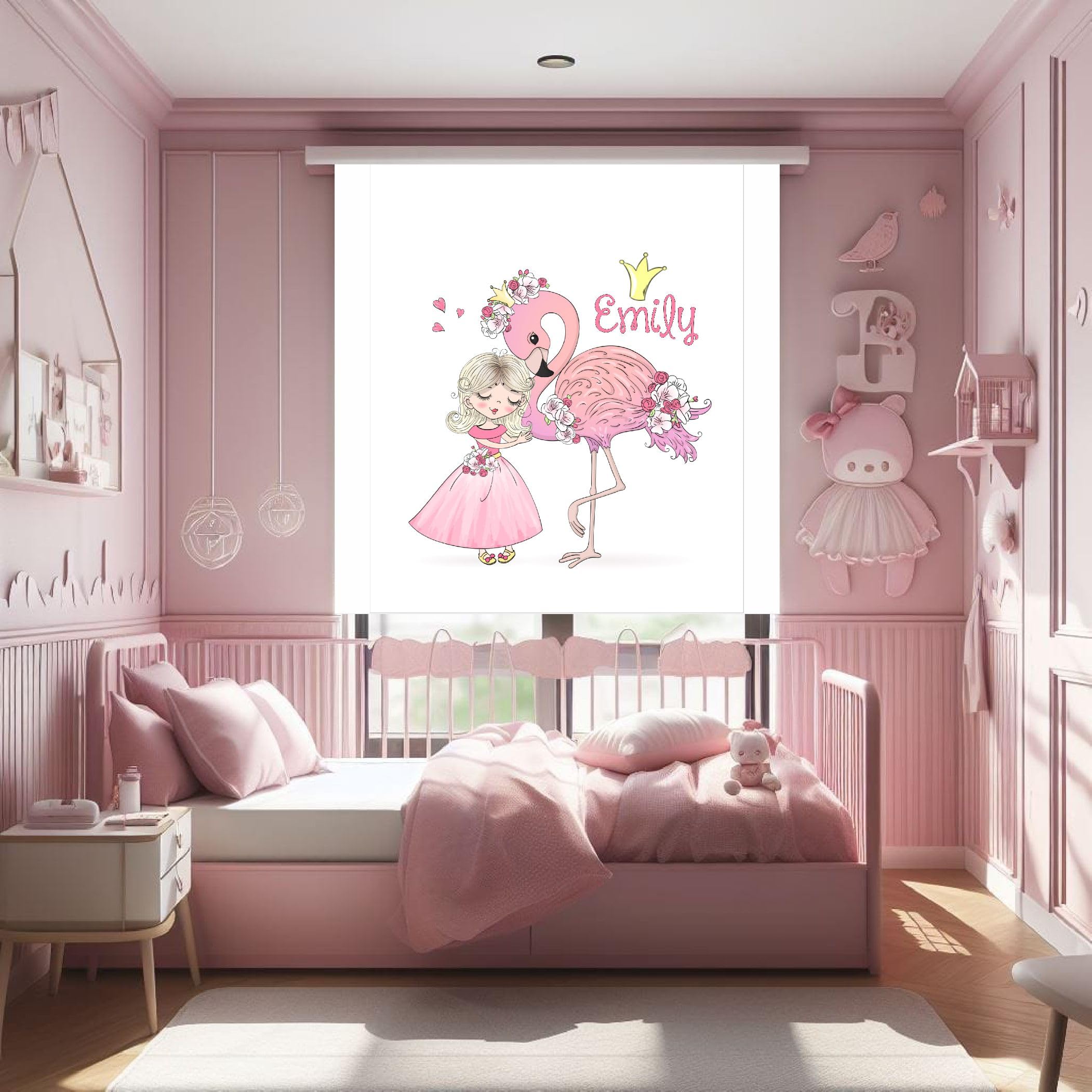 Estores infantiles niña, estores infantiles personalizados con nombre, estores infantiles habitacion niña, estores infantiles dibujo princesa, Estores enrollables infantiles translucidos (170x170)