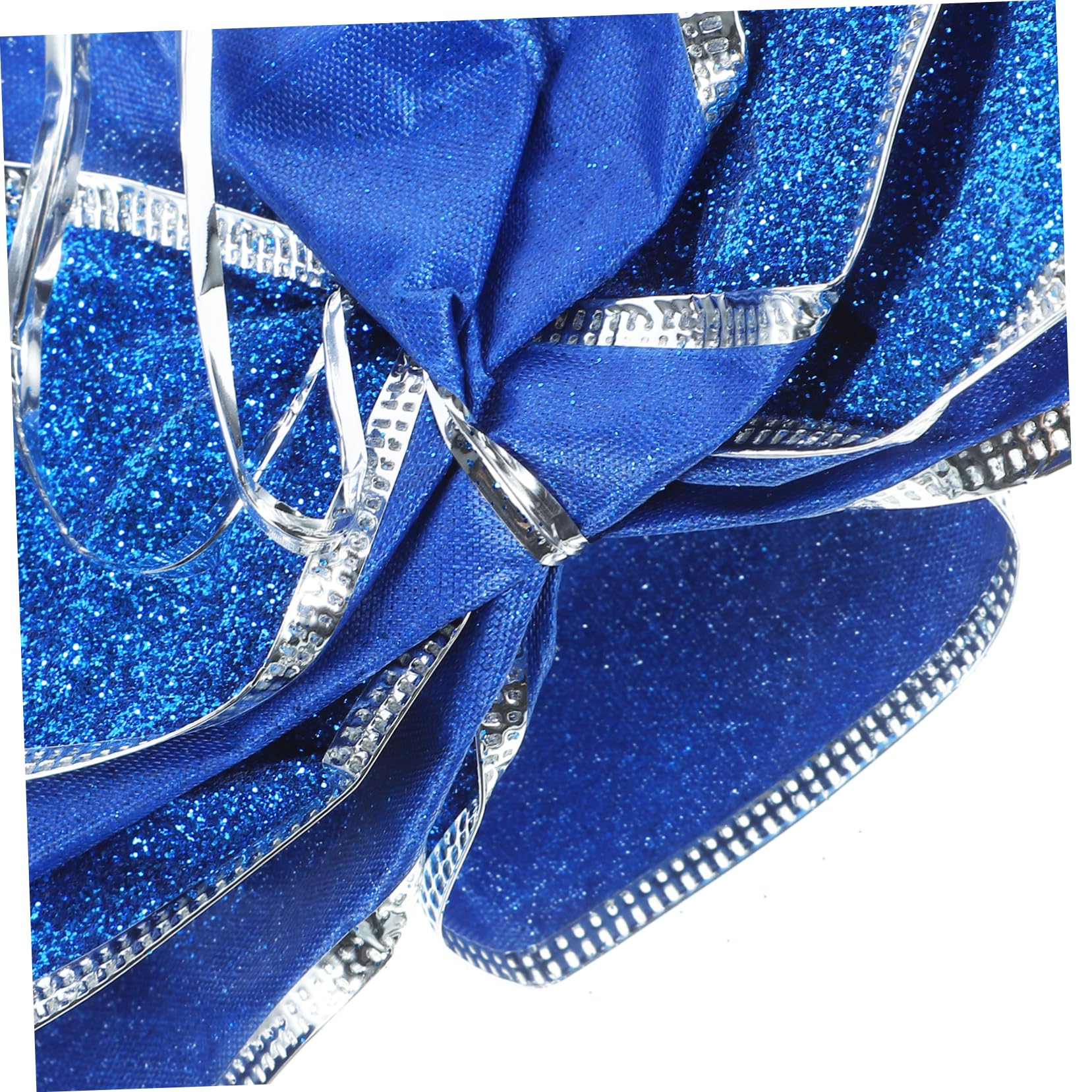 Homoyoyo 5piezas Lazo Navideño De Tela Brillante Lazos Navideños para Árbol De Navidad Cinta De Obsequio Nudo para Decoración De Navidad