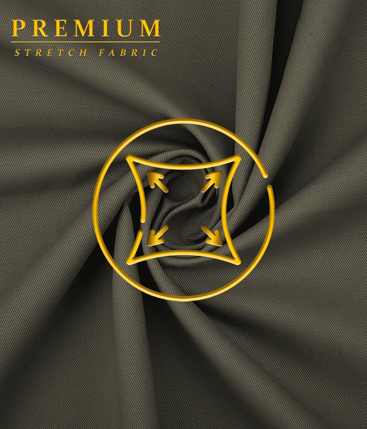 ETHANOL Men's Slim-Fit Comfort Stretch with 5 Pocket Design Straight Pants - Image 6