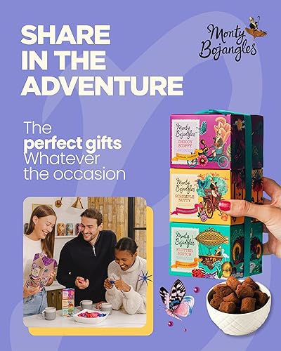 Miniatura 4 de Monty Bojangles Cocoa Dusted Truffles Gift Tower (3 x 3.5oz Boxes) - 3 Flavors of Luxury Chocolate Truffle - The Perfect Chocolate Gift Box Selection