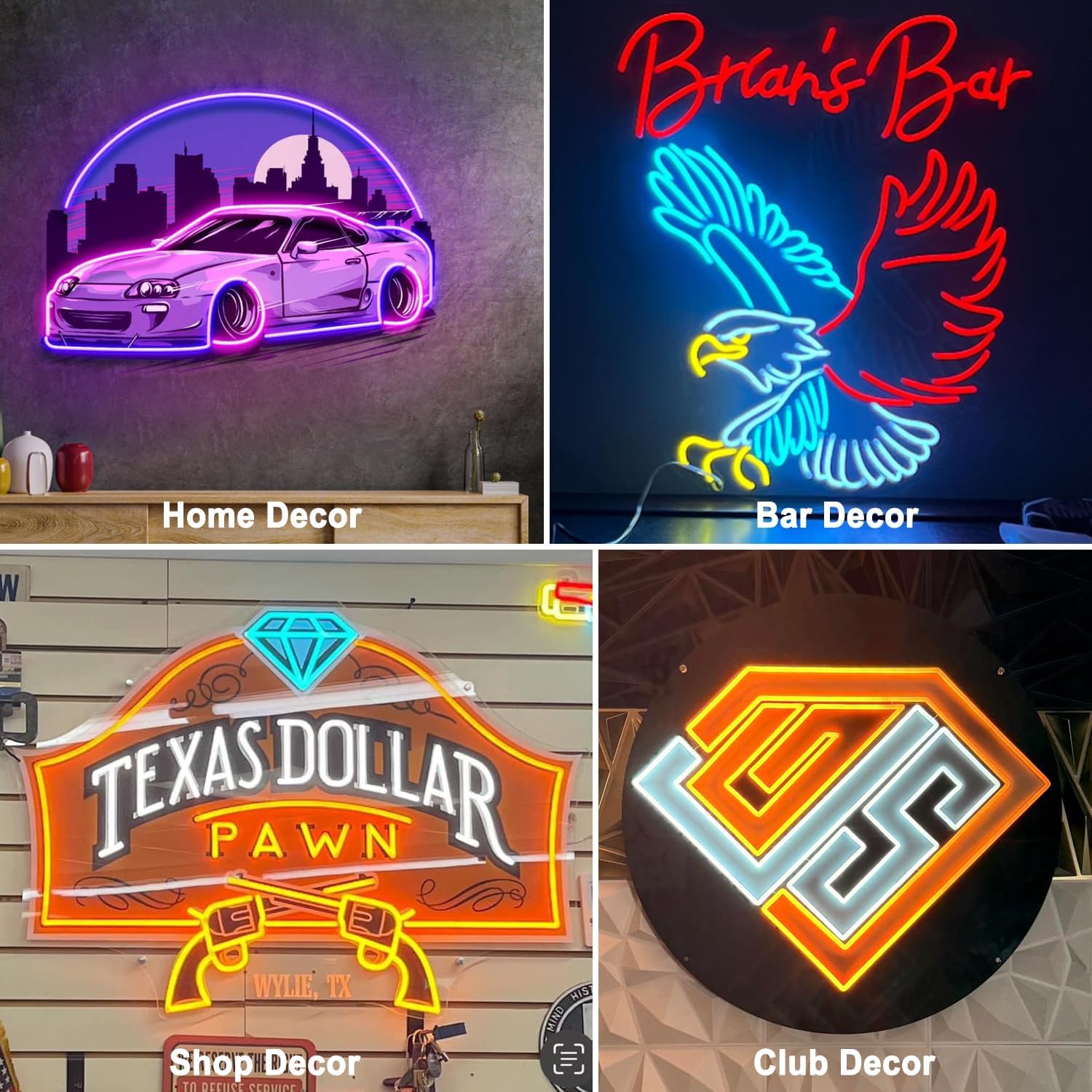 Custom Neon Sign Logo - Personalized LED Logo Neon Customizable UV Printed for Business Sign - Illuminated Acrylic Logo Neon Lights for Nail Hair Studio Bar Office Company Wall Home Decor-(10-60in) - Image 6