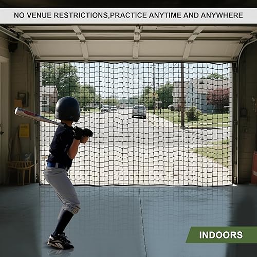 Miniatura 3 de Redes de respaldo de béisbol y sóftbol BaseGoal, redes de práctica deportivas resistentes, barrera de redes deportivas, red de pelota DIY, red de