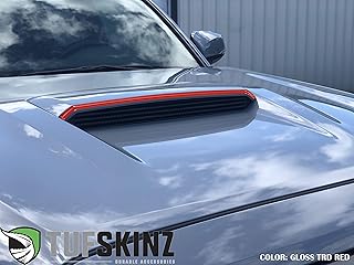 TufSkinz Hood Scoop Accent - Compatible with 2016-2020 Tacoma - 1 Piece Kit (Gloss TRD Red)