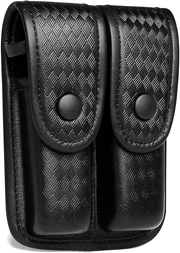 TACNEX Funda para cargador individual/doble con cinturón de servicio de nailon para pistola Mag MOLLE, funda de transporte compatible con cargadores