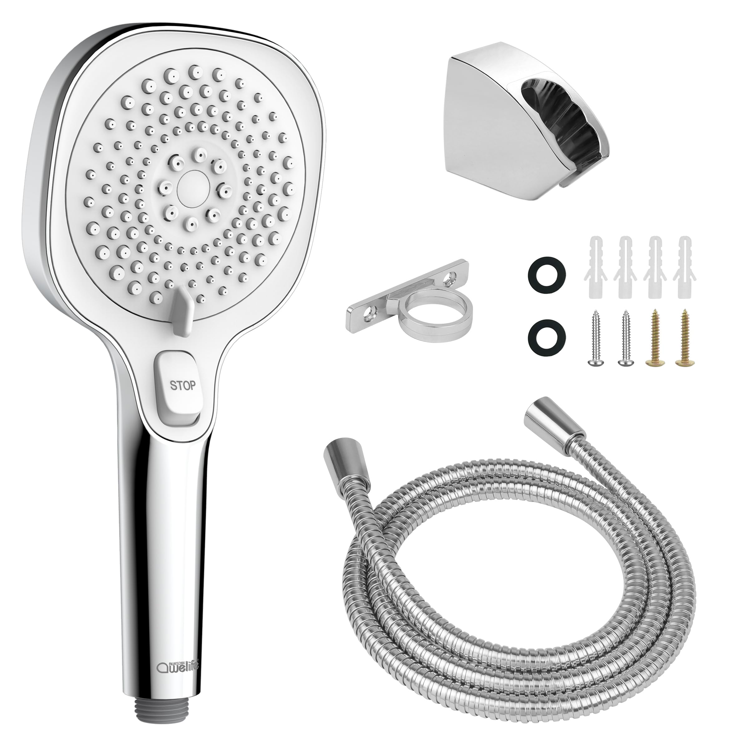 RV Shower Head with Hose and On Off Switch, 3Spray Camper