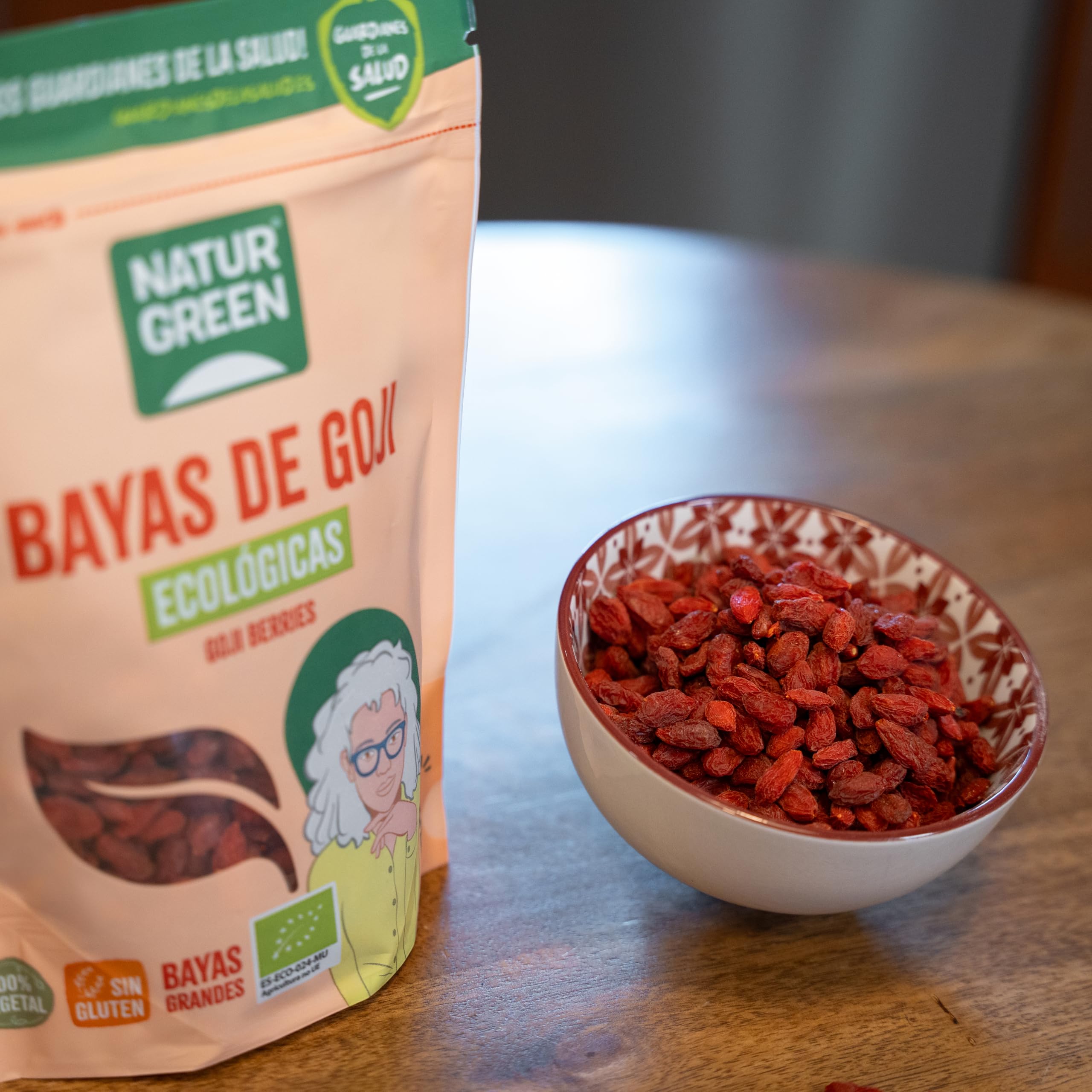 NaturGreen Bayas de Goji Deshidratadas, 200g (Bio)