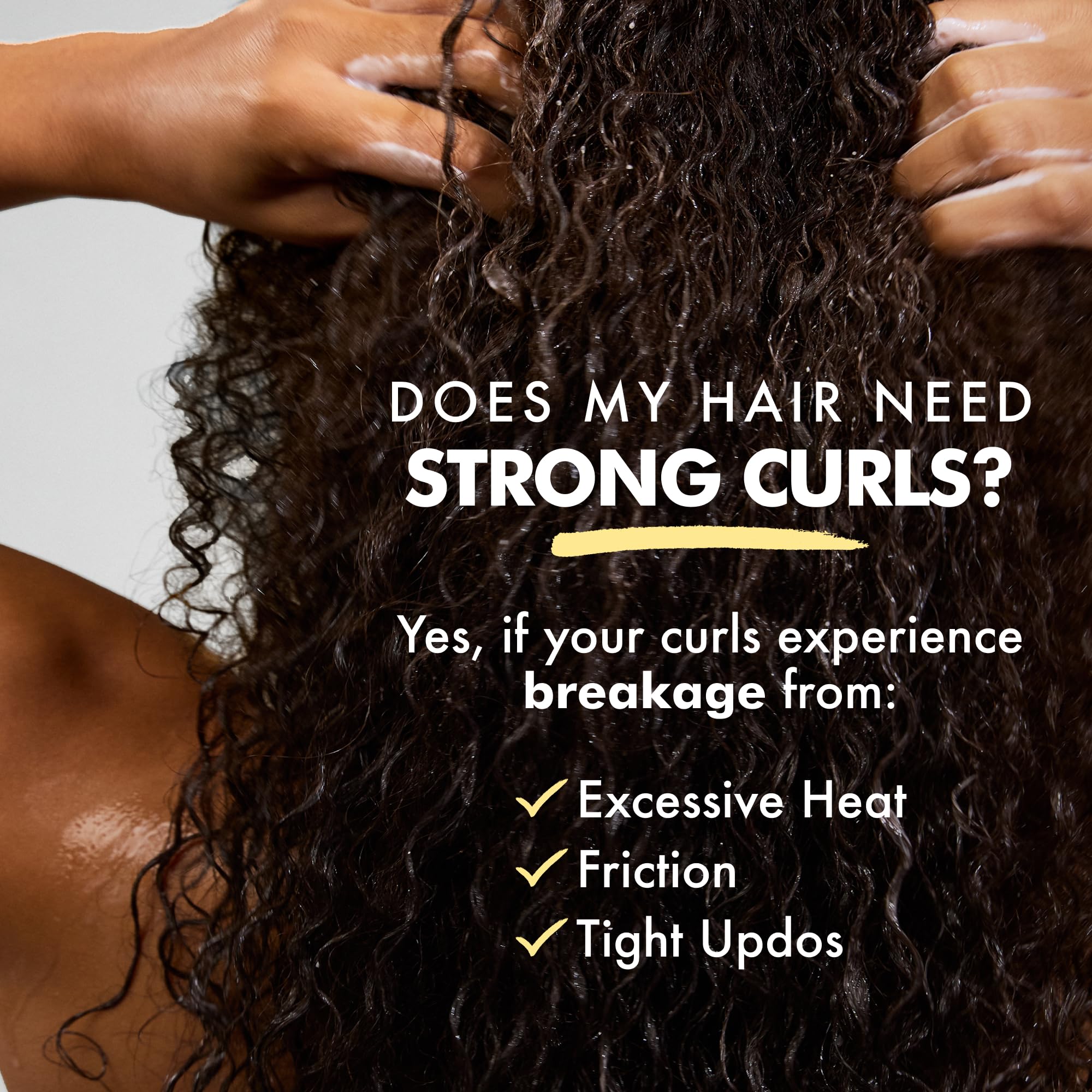 Umberto Giannini Strong Curls Mousse coiffante à l'huile de romarin pour cheveux bouclés, bouclés et ondulés – Comprend de la biotine – Sans sulfate et végétalien