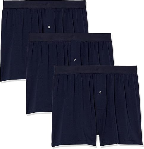 Tienda Essentials Men's Relaxed-Fit Cotton Modal Boxer Short (Previously Tienda Aware), Pack of 3