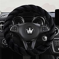 Vista 14 de Funda mullida de volante para mujer, cálida, esponjosa, bonita, lujosa, antideslizante, universal, accesorios suaves de automóvil, afelpada, clima