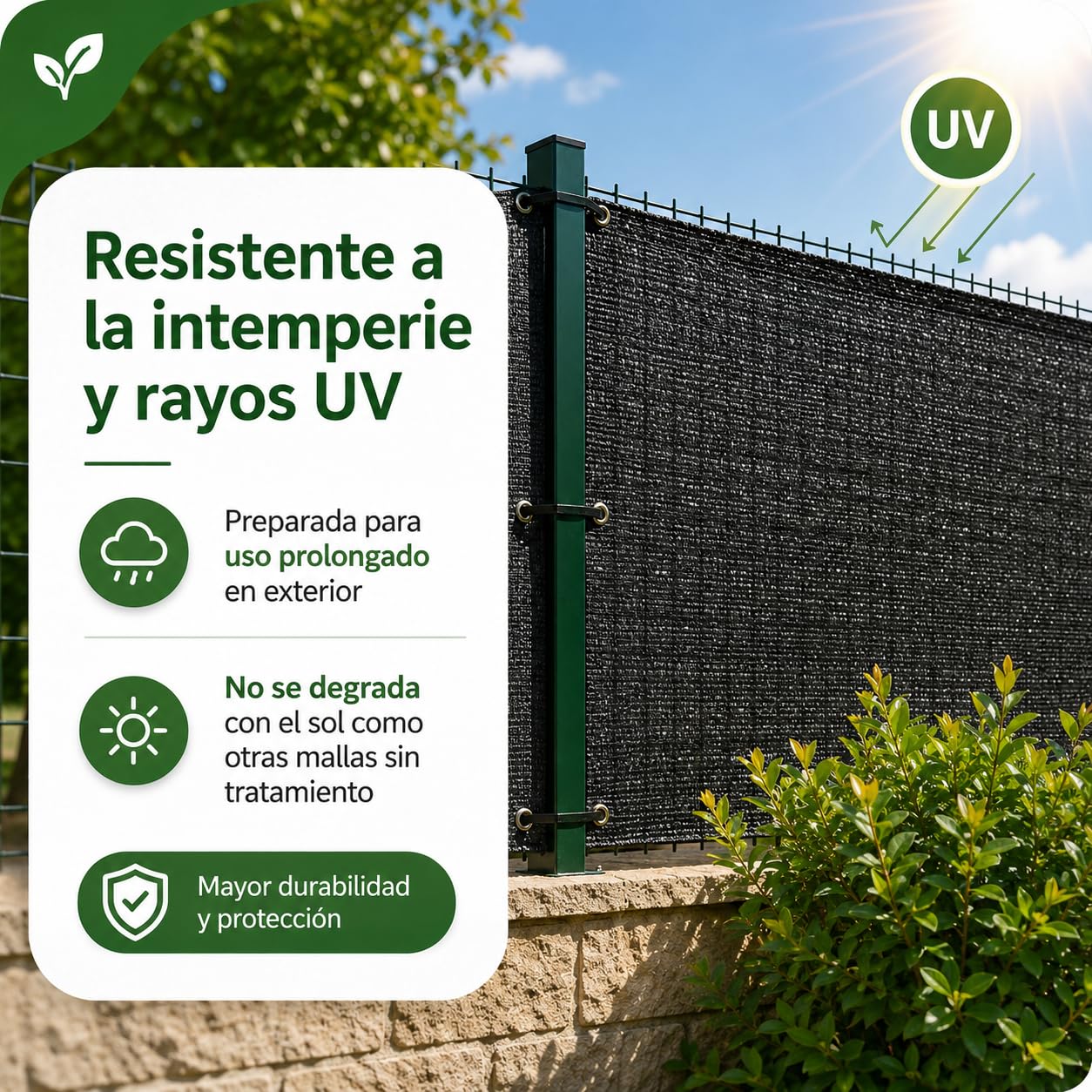 Mallas ocultación jardín Negra 2x100m, Malla Tipo Rachel sombreo, ocultación al 90%, Malla jardín Negra, Varias Medidas (2x100m, Negro)