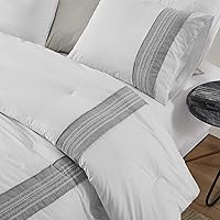 Vista 2 de Byourbed Boutique Border - Edredón Queen texturizado - Hotel Gray