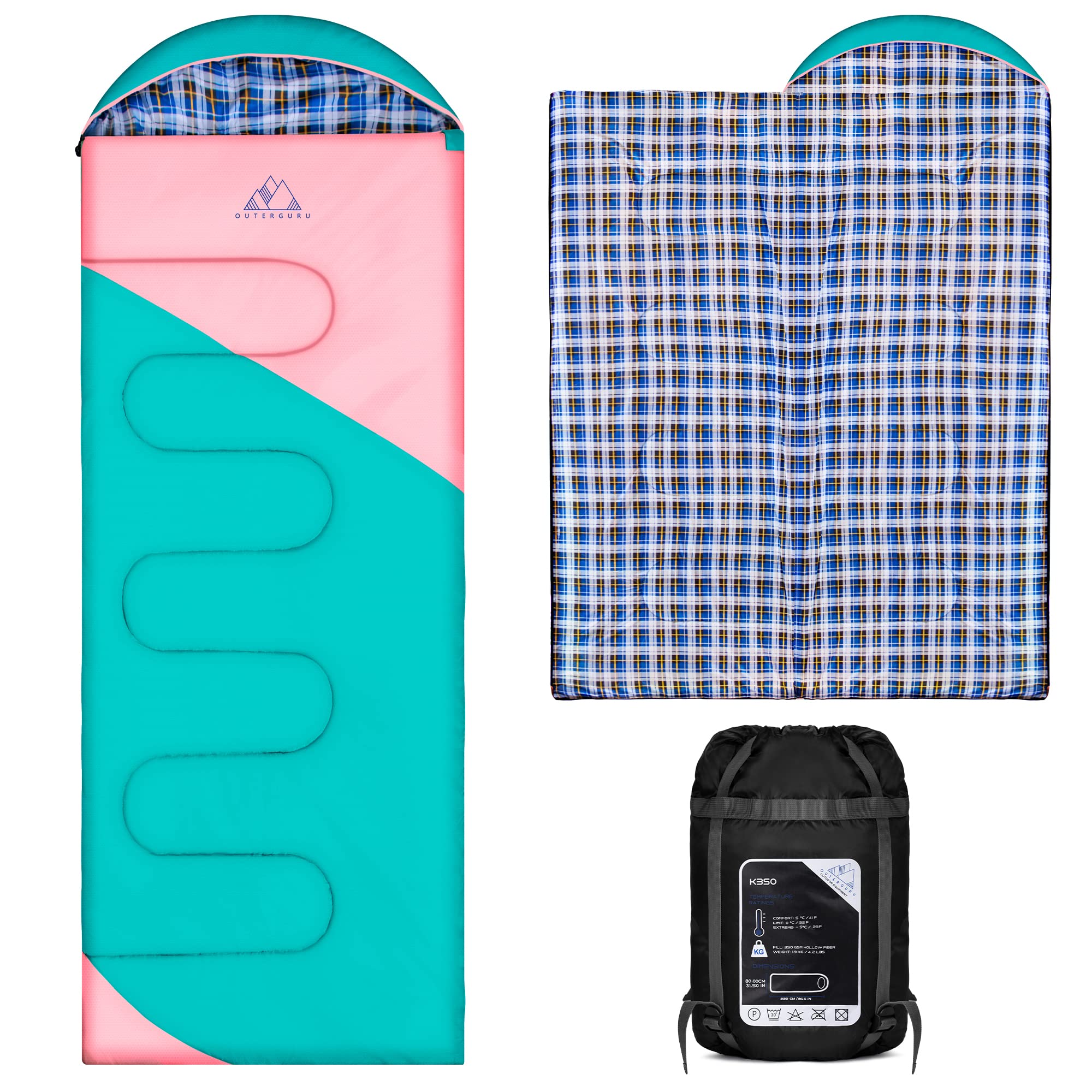 Backpacking Lightweight And Waterproof Sleeping Bag For Adult And